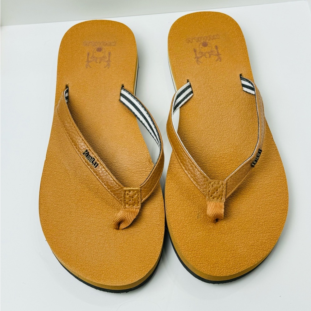Women’s KuaiLu Flip Flops Yoga Size 6.5 Khaki